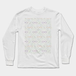 Glasses Pattern | 12 Colored Long Sleeve T-Shirt